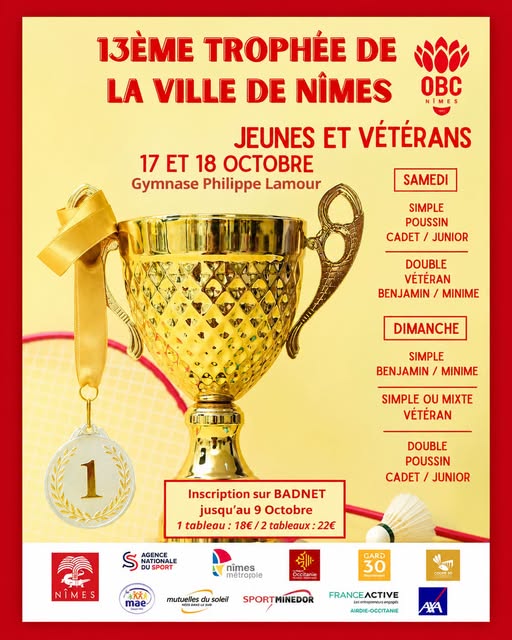 13ème trophée de la ville de Nîmes - CDOS30